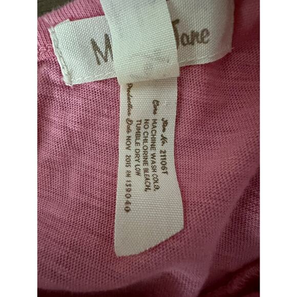 Matilda Jane Happy and Free Pink Coral Reef Short Sleeve Eyelet Lace Knit Top 6 - Picture 6 of 8